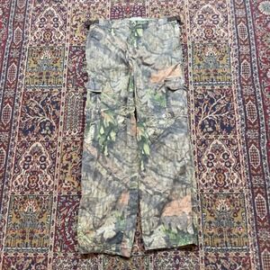 VTG‎ Rustic Ridge Mossy Oak Camo Cargo Pants Mens Medium Ripstop Hunting Brown